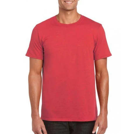 GI 64000_Softstyle rövidujjú póló heather red S-2XL !