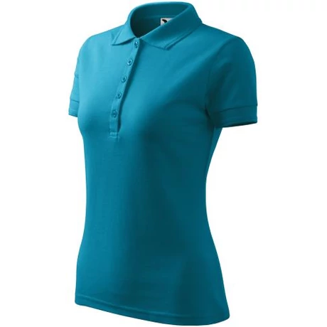 ADLER 210 Pique rövid ujjú galléros női póló sötét türkiz XS-2XL