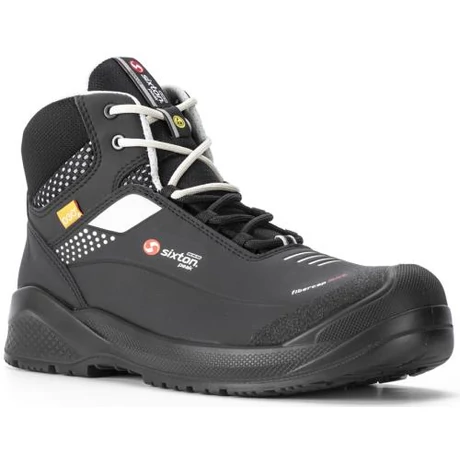 SIXTON FORZA HIGH S3 ESD Microszálas rubber munkavédelmi bakancs szürke reflex D3O tech 36-48-ig