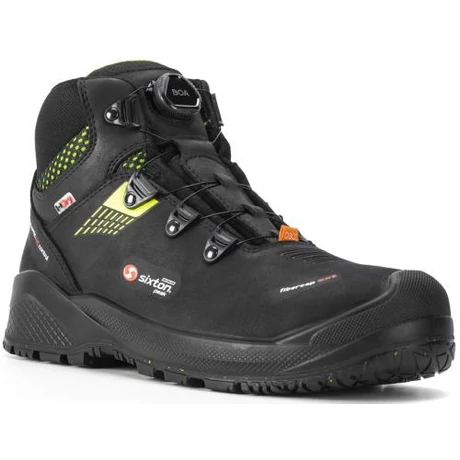 SIX FORZA HIGH BOA S7S FO HI *CI SC HRO SR ESD Bőr bakancs zöld reflex D3O tech HDry VIBRAM talp 36-48-ig