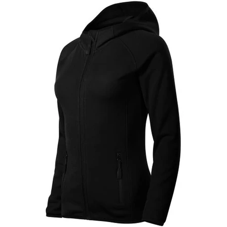 ADLER 418 Direct Cipzáras kapucnis stretch polár női felső fekete XS-2XL