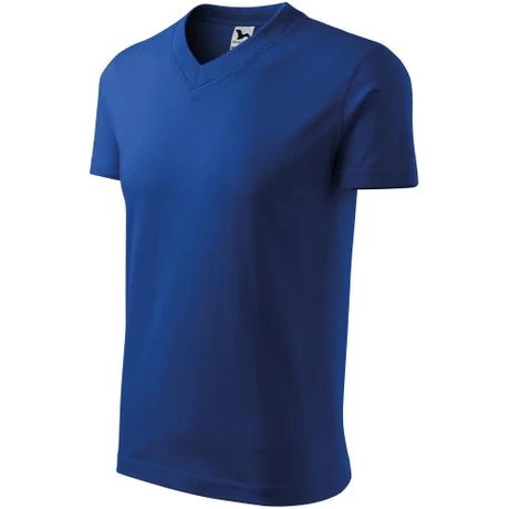 ADLER 102 rövid ujjú V nyakú póló királykék S-2XL