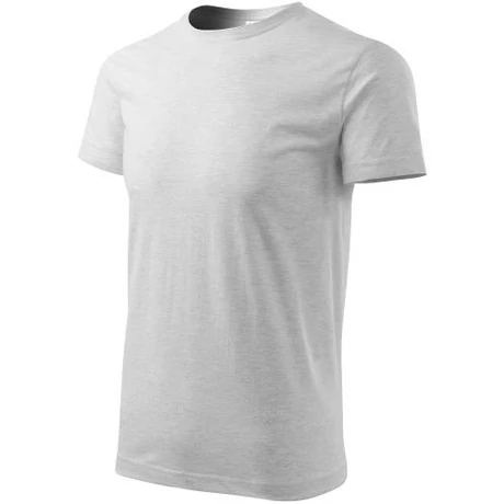 ADLER 137 Heavy new rövidujjú környakas póló v.szürke melír XS-2XL