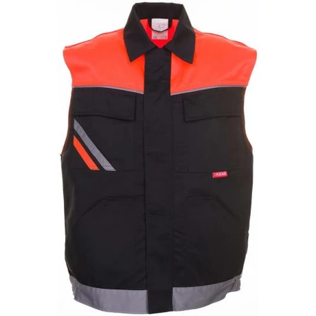 PLANAM VISLINE Mellény fekete-narancs-cink XS-4XL-ig