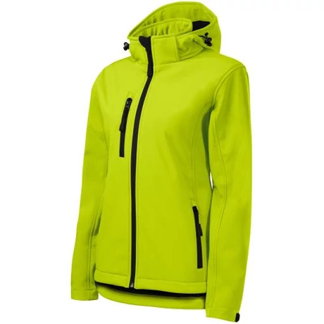 ADLER 521 Performance Kapucnis softshell női dzseki lime XS-2XL-ig