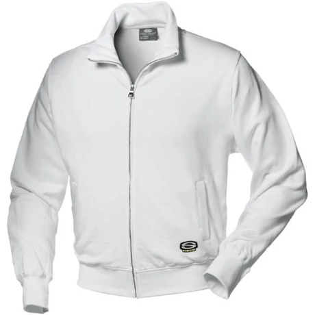 Sir Safety Olympic Hosszú ujjú cipzáros pulóver fehér S-4XL