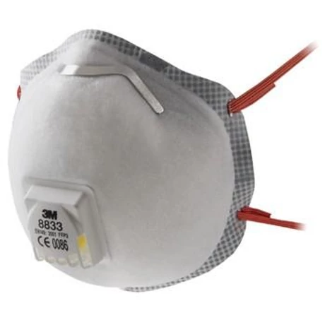 3M 8833 Szelepes pormaszk FFP3 R D 10db/doboz (db ár)