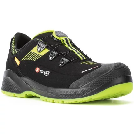 SIXTON FORZA BOA S1P ESD Microszálas munkavédelmi félcipő zöld reflex D3O tech 36-48-ig