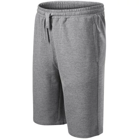 ADLER Comfy 611 pamut gazdag férfi rövidnadrág s.szürke melír S-2XL-ig