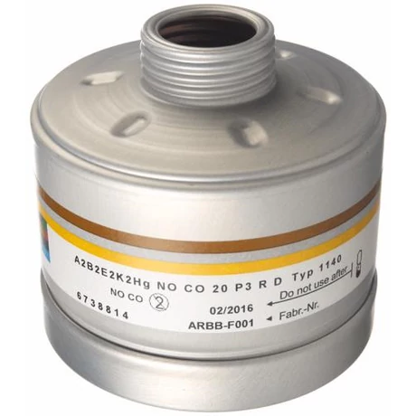 DR 6738814 Csavaros szűrőbetét A2B2E2K2 HG NO CO 20 P3 R D