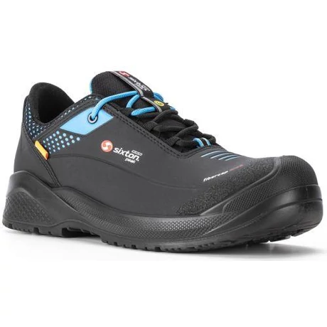 SIX FORZA S3 ESD Microszálas rubber félcipő kék reflex D3O tech 36-48-ig