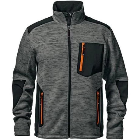 Sir Safety Fighter MC2512BM Cipzáros műszaki pulóver szürke S-3XL-ig