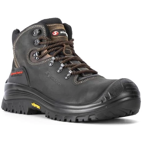SIX STELVIO__BLACK S3 HRO HI Bőr bakancs VIBRAM talp 38-48-ig