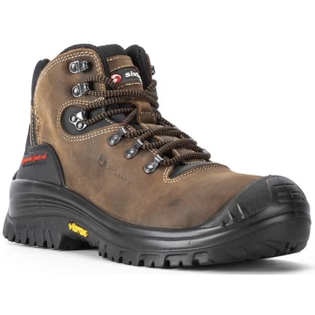 SIX STELVIO_BROWN S3 HRO HI Bőr bakancs VIBRAM talp 38-48-ig