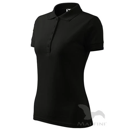 ADLER 210 Pique rövid ujjú galléros női póló fekete XS-2XL