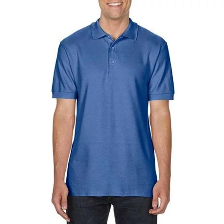 GI 85800 Prémium Cotton galléros rövid ujjó póló flo blue S-2XL