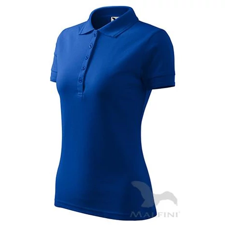 ADLER 210 Pique rövid ujjú galléros női póló királykék XS-2XL