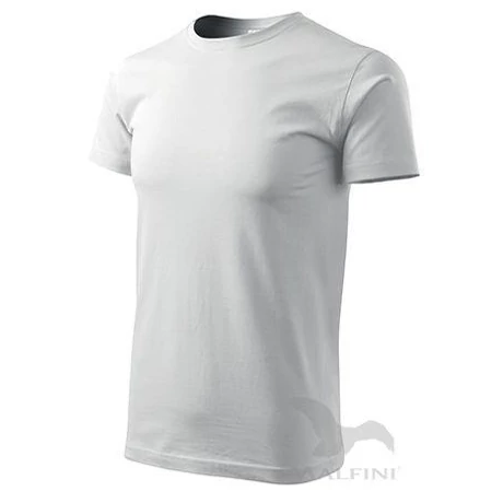 ADLER 129 Basic rövid ujjú környakas póló fehér XS-2XL