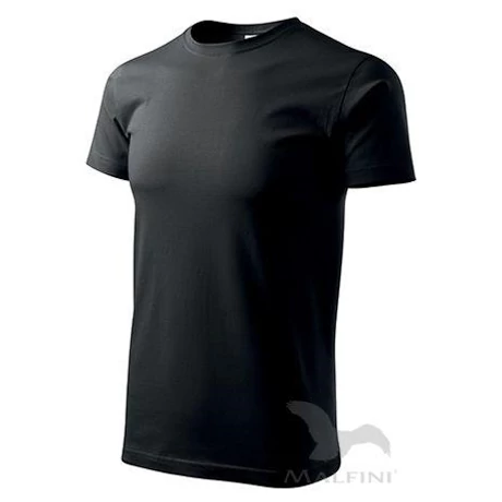 ADLER 129 Basic rövid ujjú környakas póló fekete XS-2XL