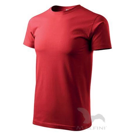 ADLER 129 Basic rövid ujjú környakas póló piros XS-2XL