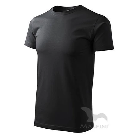 ADLER 129 Basic rövid ujjú környakas póló ébenszürke XS-2XL