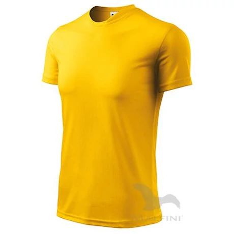 ADLER 124 Fantasy rövid ujjú környakas férfi póló sárga S-2XL-ig