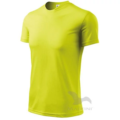 ADLER 124 Fantasy rövid ujjú környakas férfi póló neon sárga S-2XL-ig