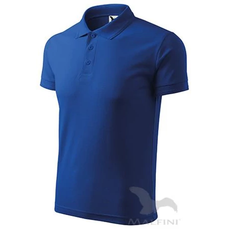 ADLER 203 (R20.05) Pique rövid ujjú galléros férfi póló királykék S-2XL