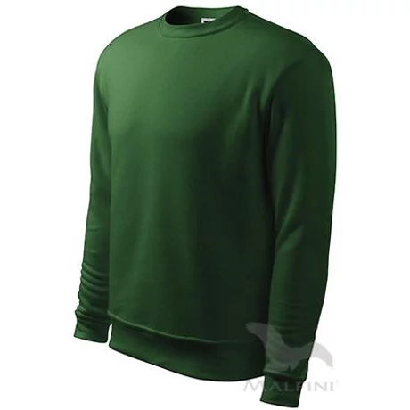 ADLER 406 Esential Hosszú ujjú pamut gazdag férfi pulóver üvegzöld S-2XL-ig