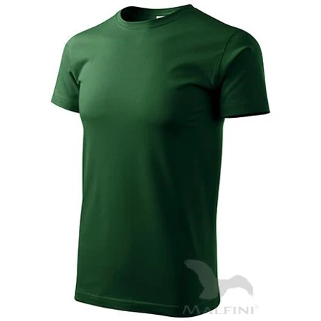 ADLER 129 Basic rövid ujjú környakas póló üvegzöld XS-2XL