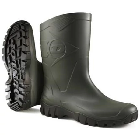 DUNLOP DEE rövidszárú, sav-és lúgálló PVC csizma 37-47-ig