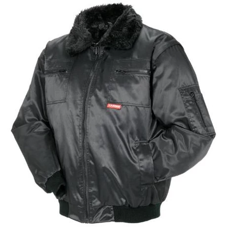 PLAN GLETSCHER COMFORT Téli kivehető ujjú pilóta dzseki fekete S-5XL
