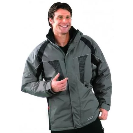 PLAN SPACE Téli parka szürke-fekete-v.szürke S-3XL