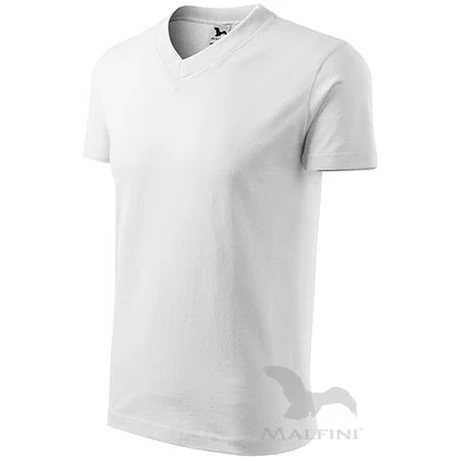 ADLER 102 rövid ujjú V nyakú póló fehér S-2XL
