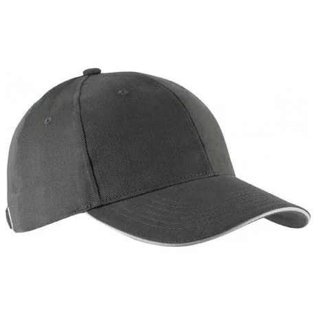KP011 Orlando 6 paneles baseball sapka slate grey-light grey