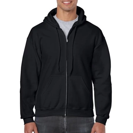GI 18600_Heavy Blend__Kapucnis polár felső black S-2XL-ig